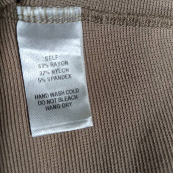 LULU'S Bodycon Mini Dress‎ Tan Bateau Spaghetti Straps Size Small - Picture 9 of 13